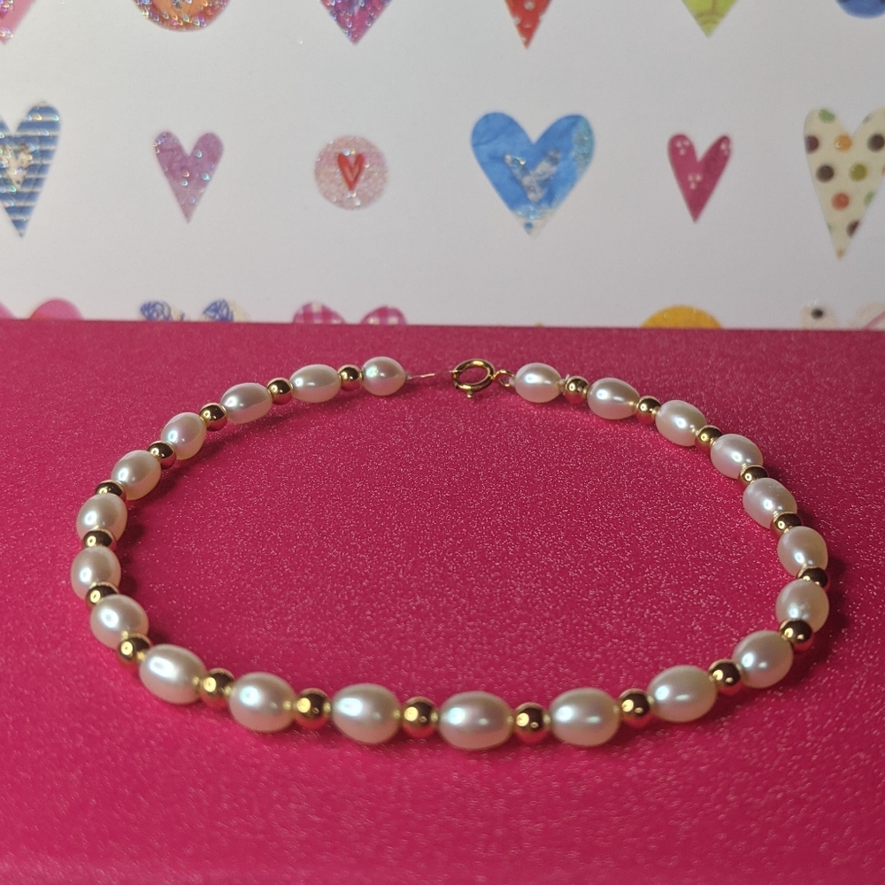 14K Gold & Pearl ❤️